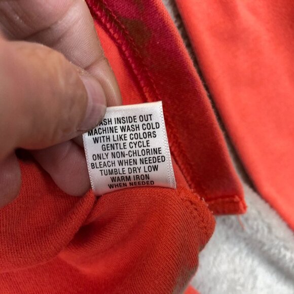 Breckenridge Womens Sweatshirt Medium Long Sleeve Quarter Zip Orange Casual - Picture 7 of 10